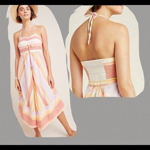 Anthro Savannah Halter Dress